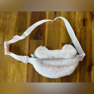 Justice faux fur kitty silhouette belt bag!